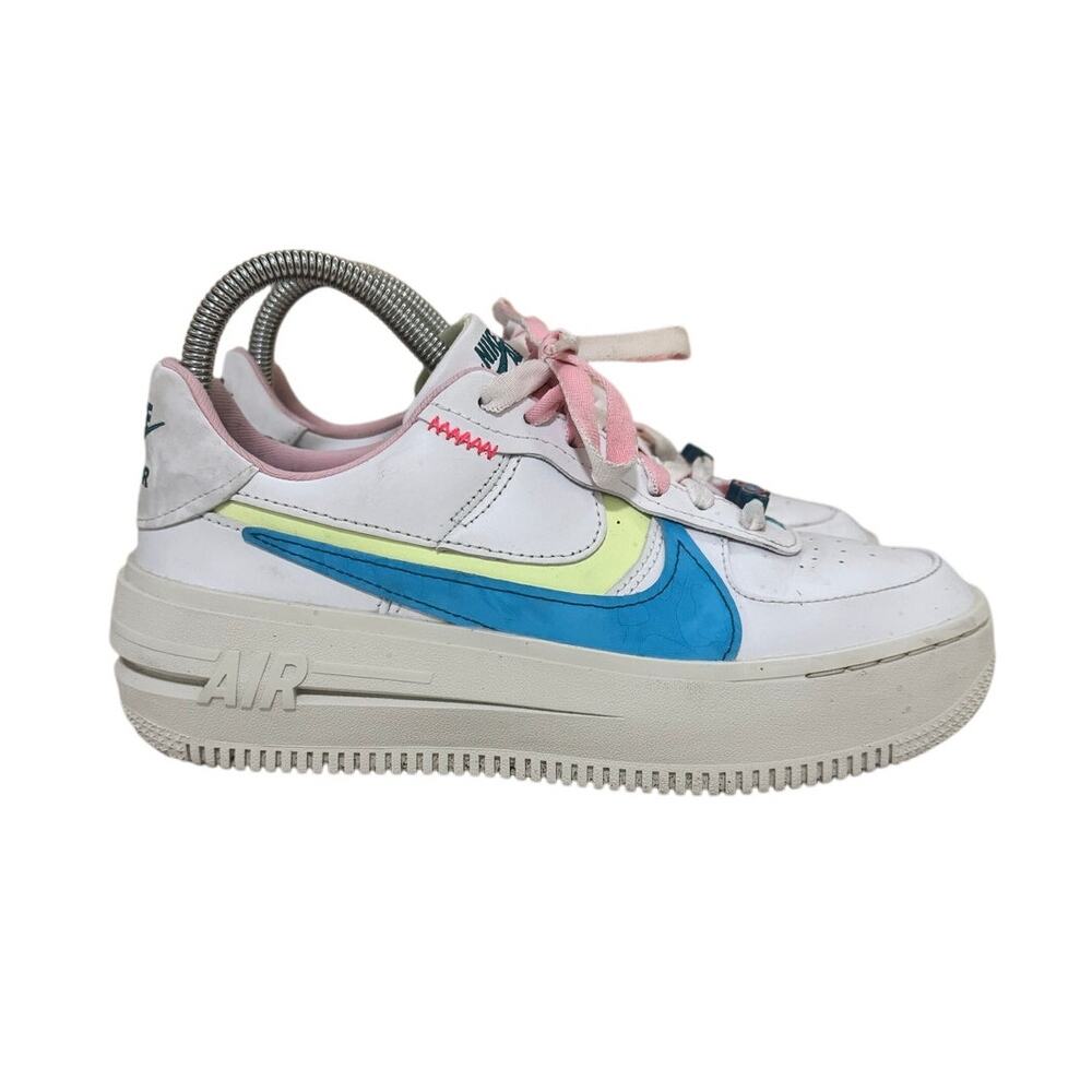 Nike Air Force 1 Shadow Pastel Multi-Color Sneakers Size‎ 6.5 Pink Blue Yellow